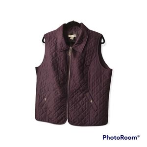 Christopher Banks purple vest. Size large